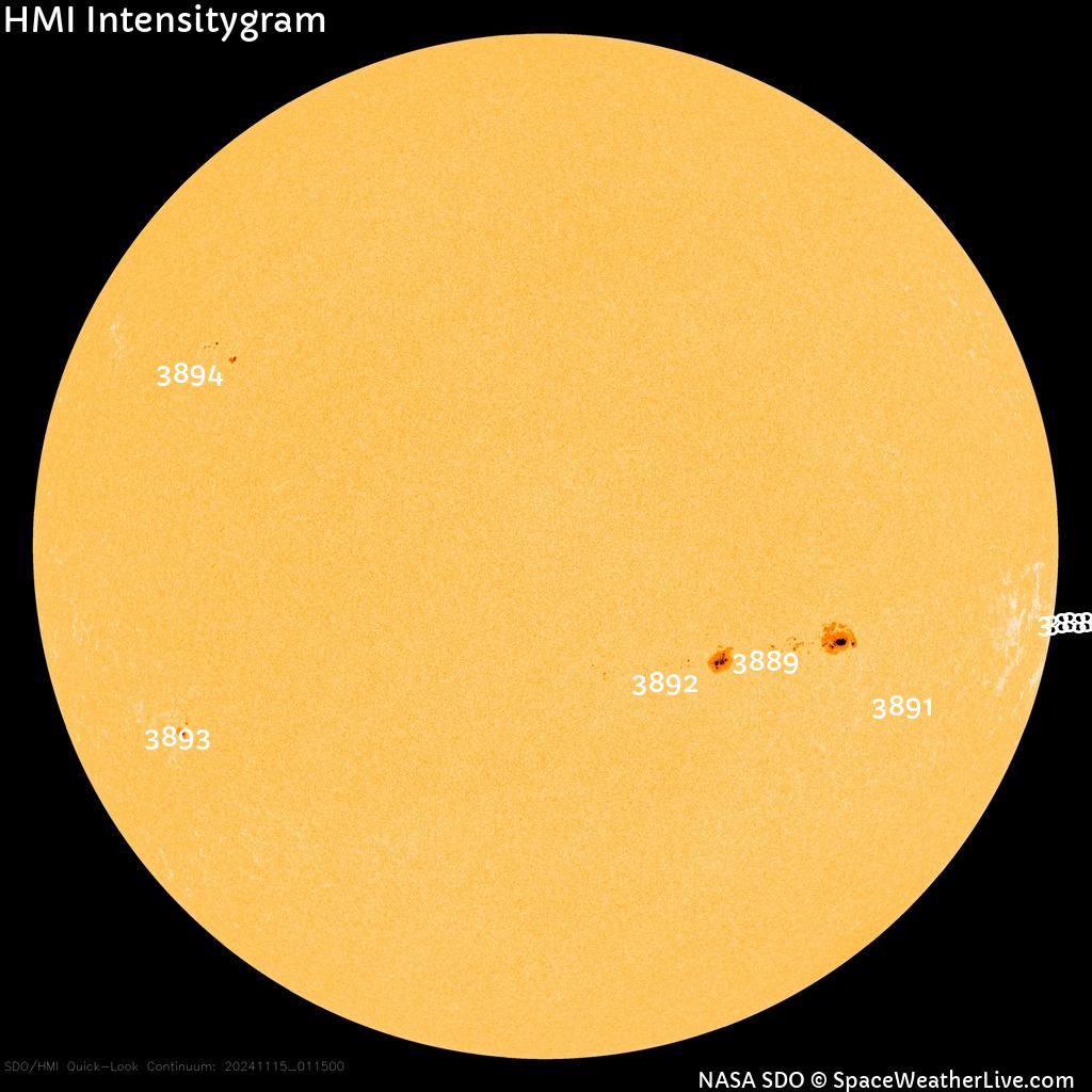 Sunspot regions