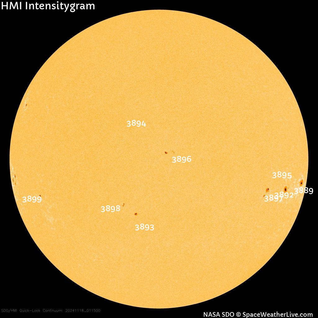 Sunspot regions