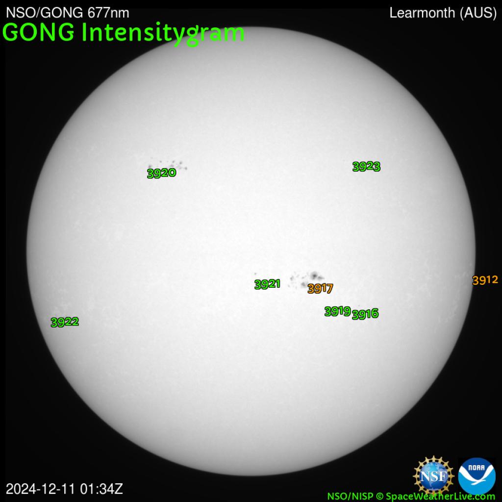 Sunspot regions