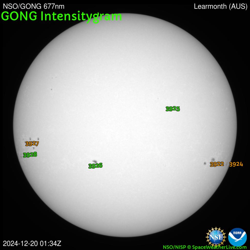 Sunspot regions