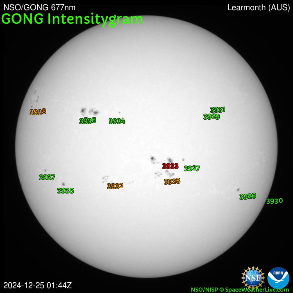 Sunspot regions