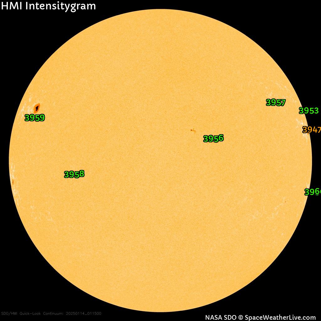 Sunspot regions