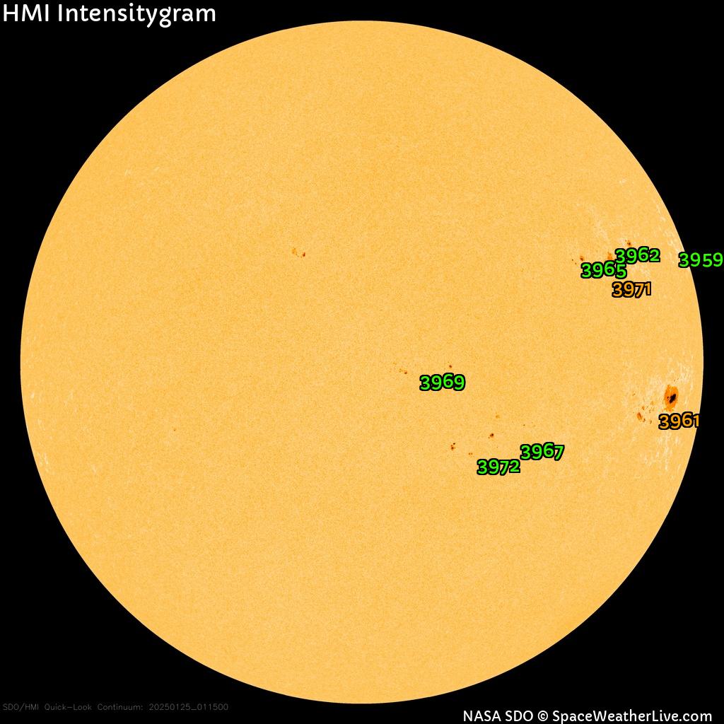 Sunspot regions