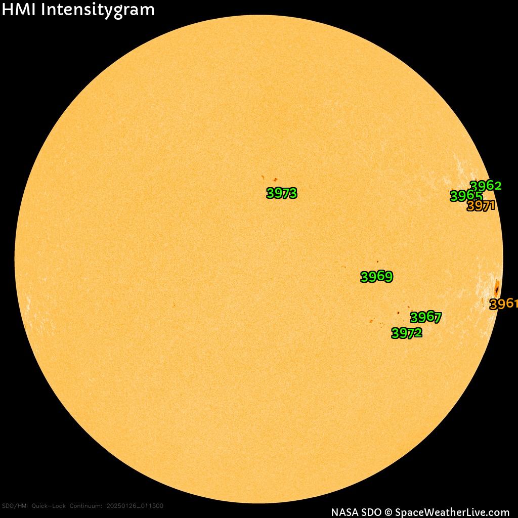 Sunspot regions