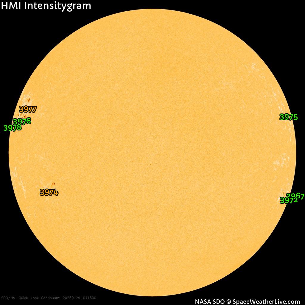 Sunspot regions