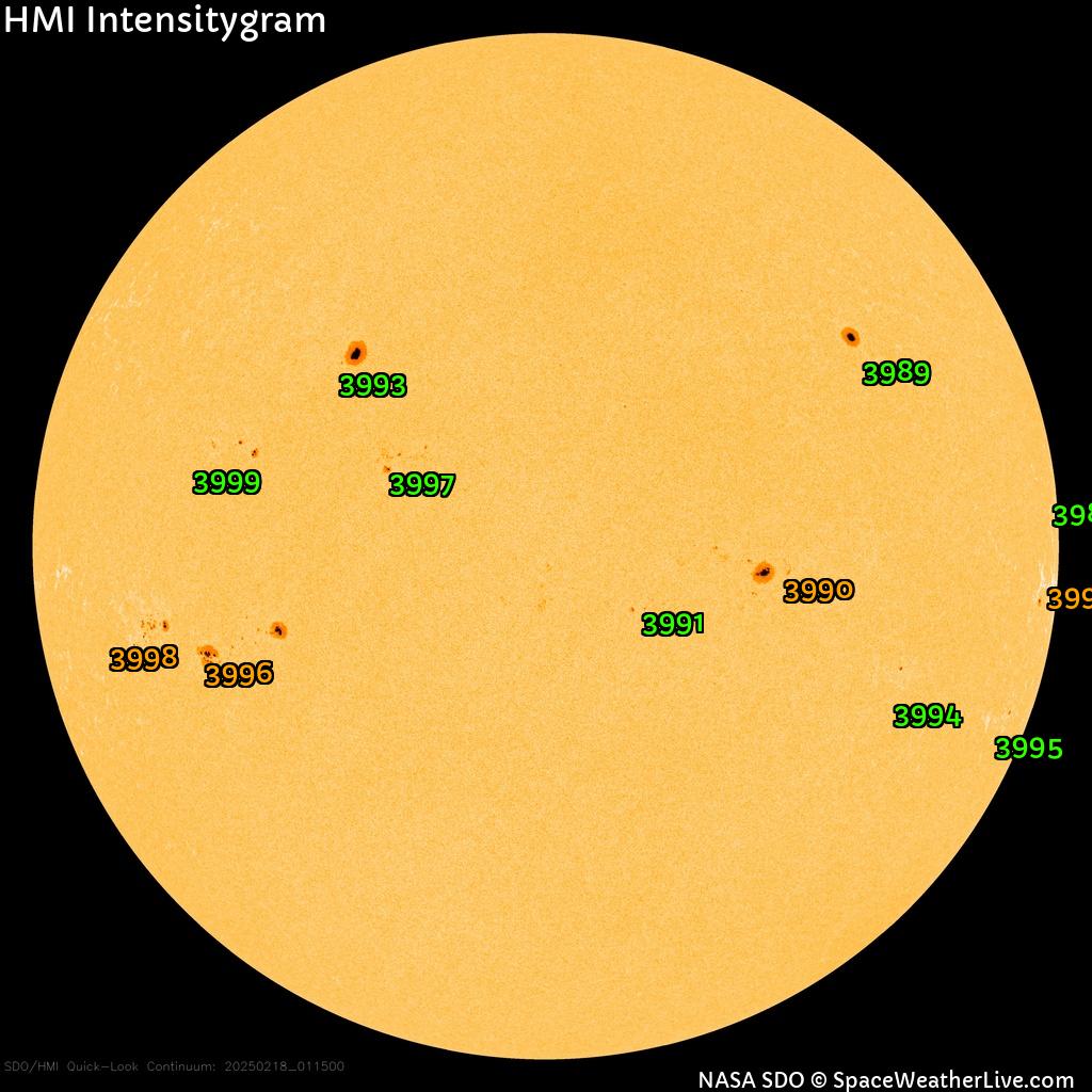 Sunspot regions