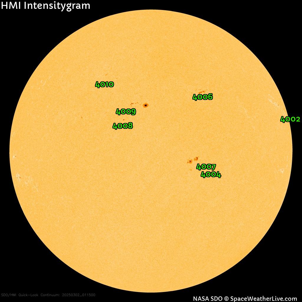 Sunspot regions