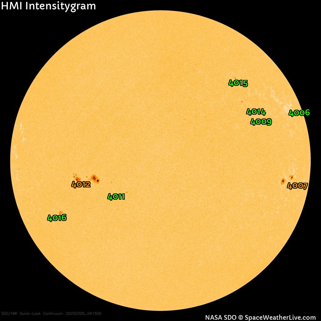 Sunspot regions