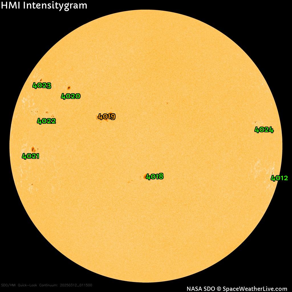 Sunspot regions