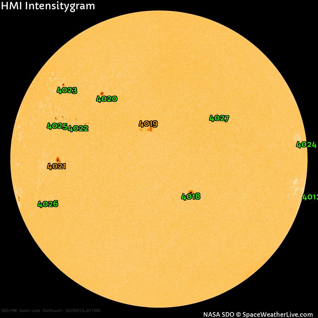 Sunspot regions