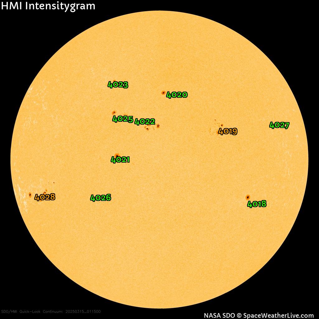 Sunspot regions