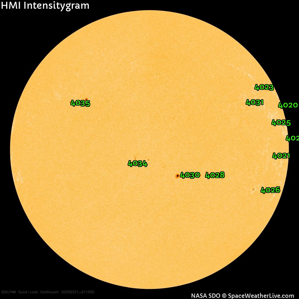 Sunspot regions