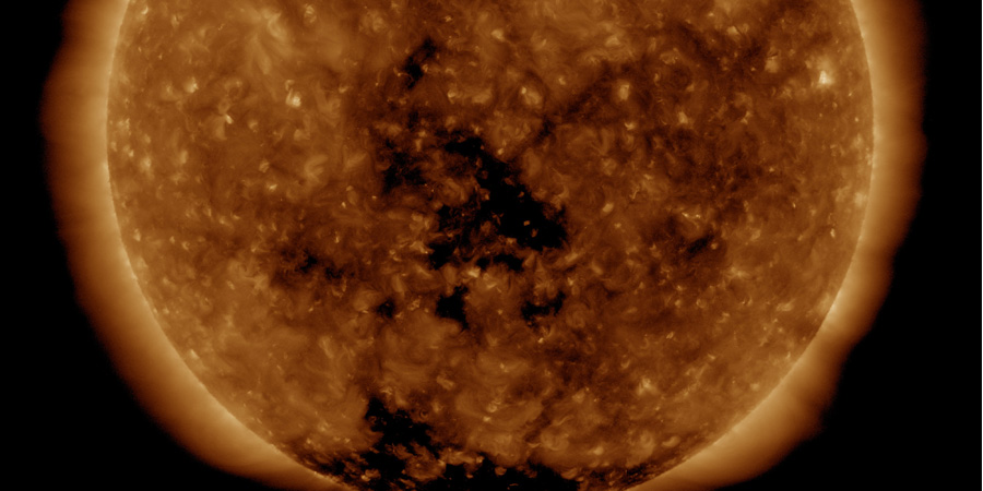 Coronal hole faces Earth